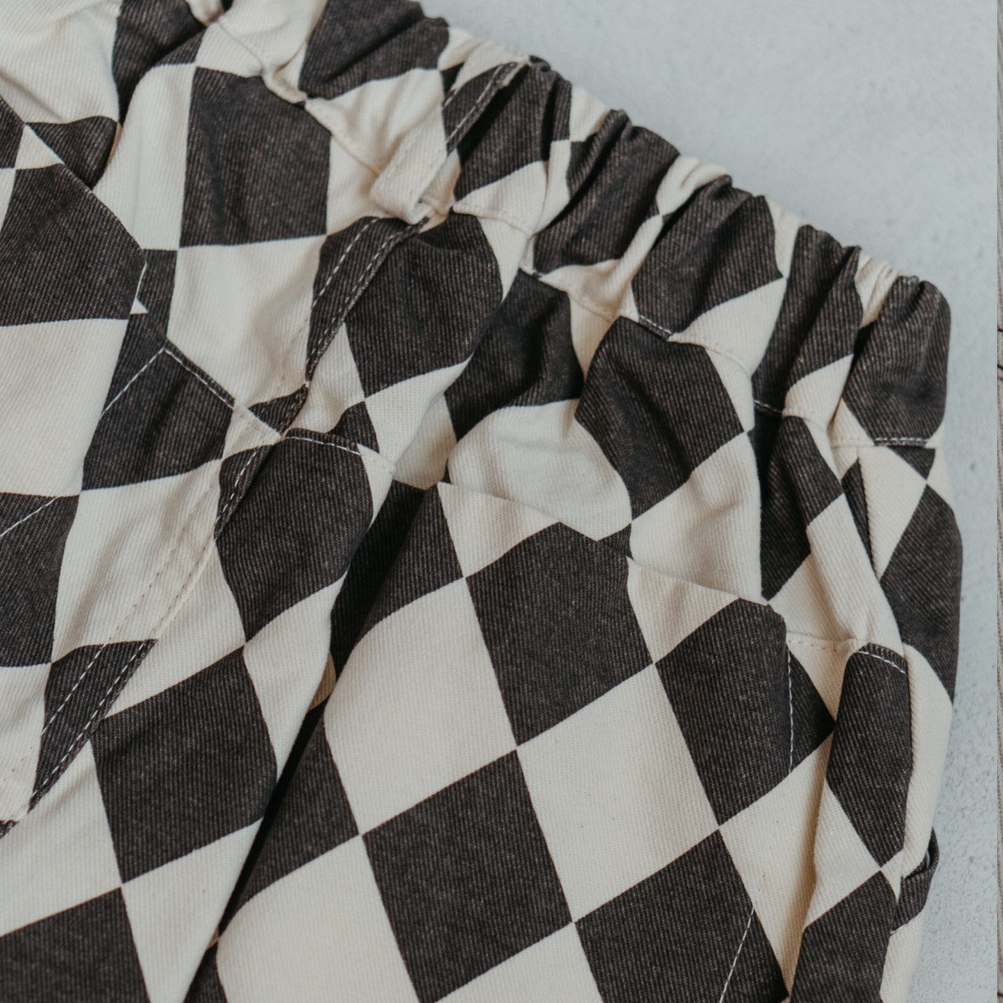 Charcoal Harlequin Trousers