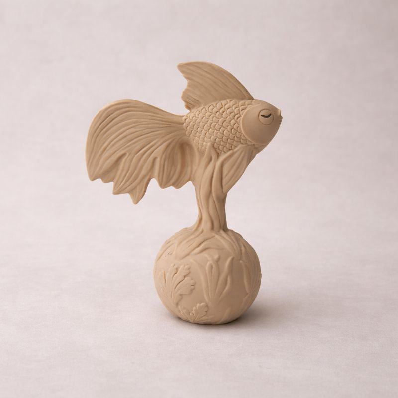 Beige Fish Rattle