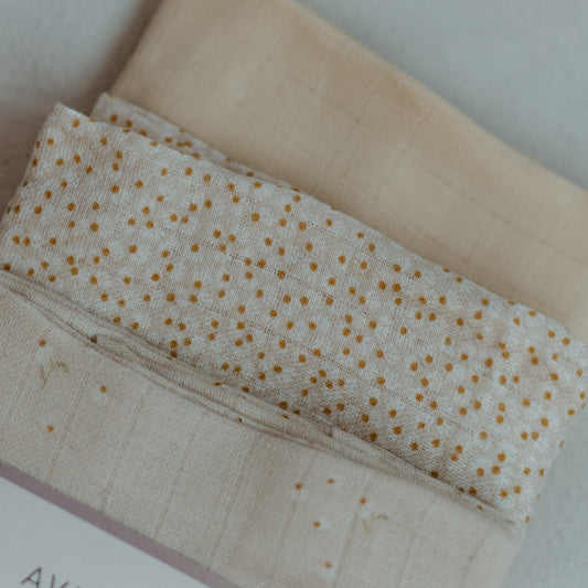Wild Chamomile Muslin Squares - Set of 3