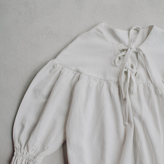 Juniper Bow Romper - Snow