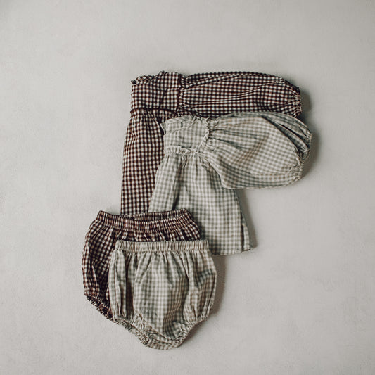 Cedar Check Set - Stone