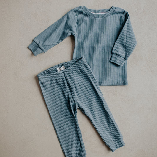 Ribbed Teal Set