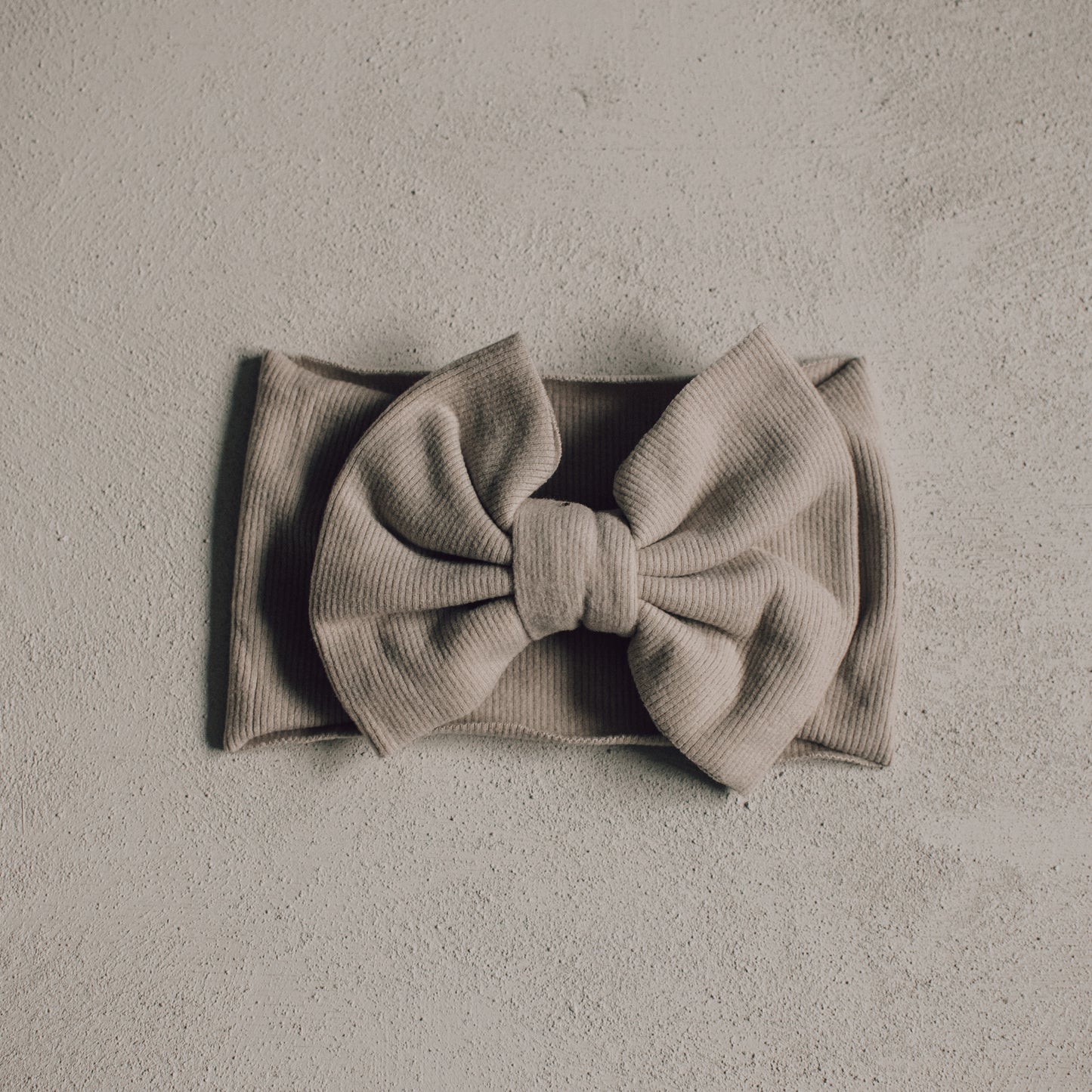Soft Ribbed Wide Bow Headband