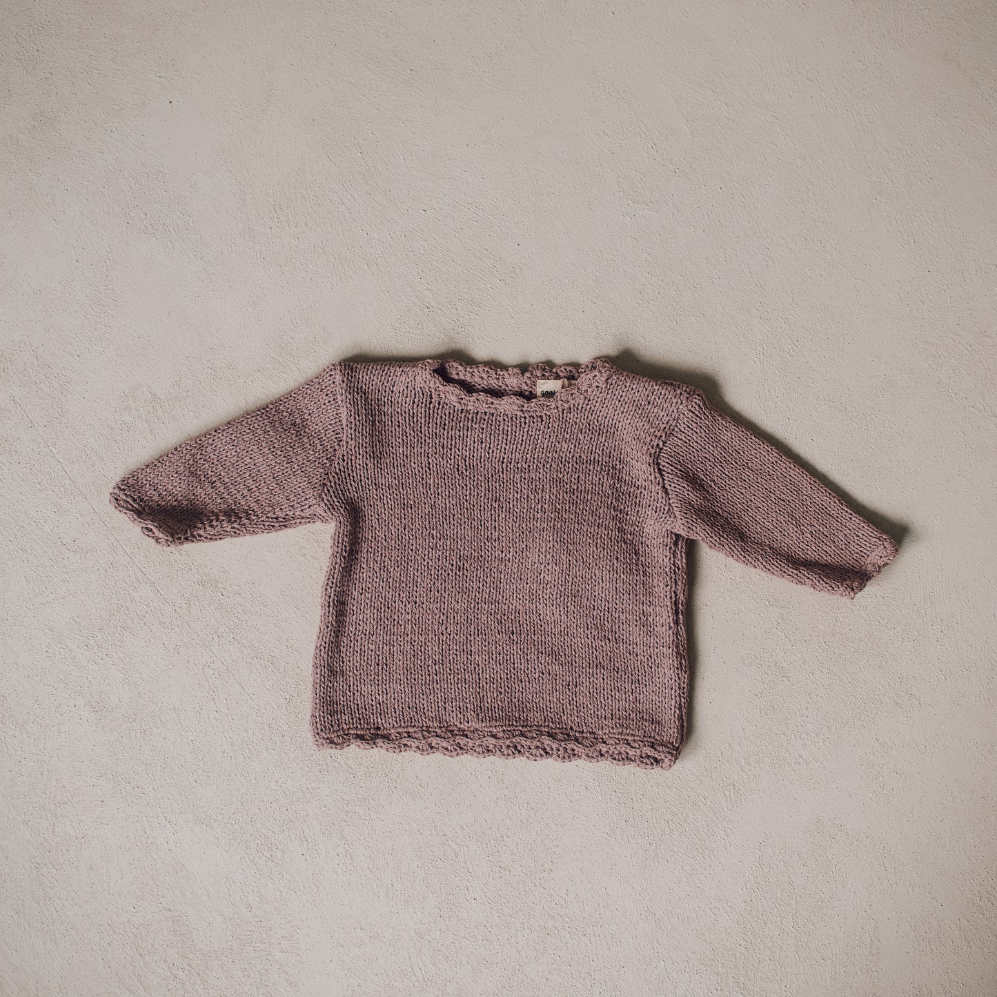 Scallop Sweater - Chalky Pink