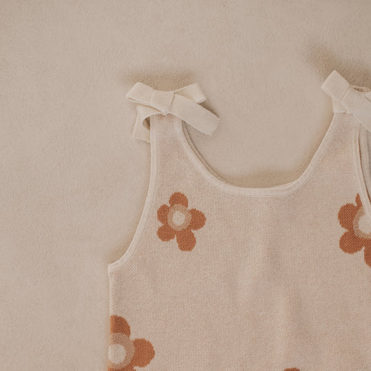 Knit Romper - Wild bloom