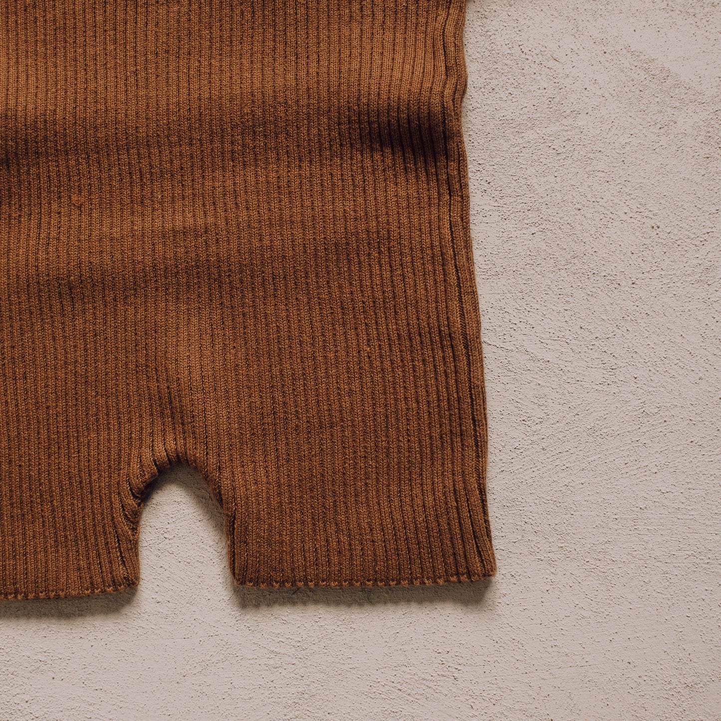 Walnut Ribbed Romper