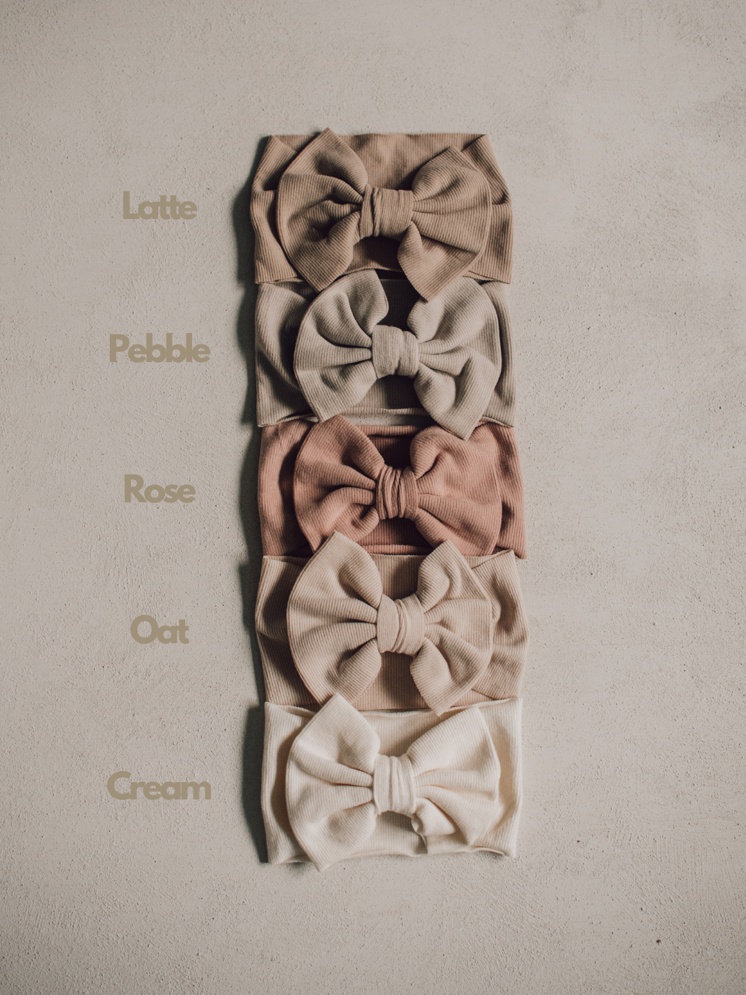 Soft Ribbed Wide Bow Headband