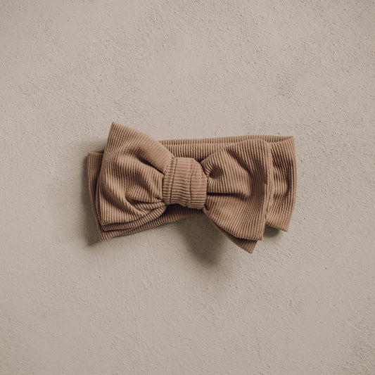 Double Bow Ribbed Headband