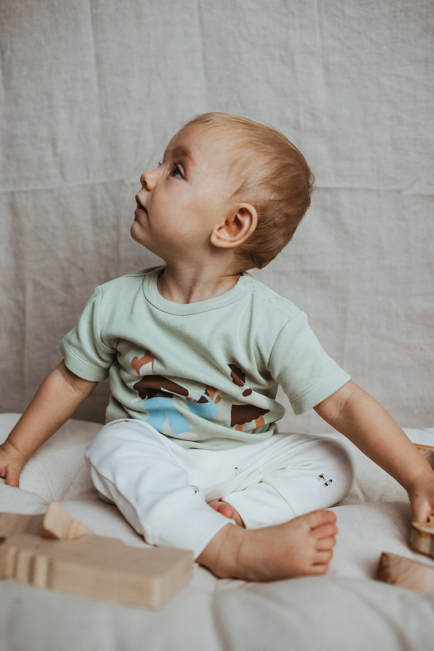 Organic Cotton Leggings in Sandstone