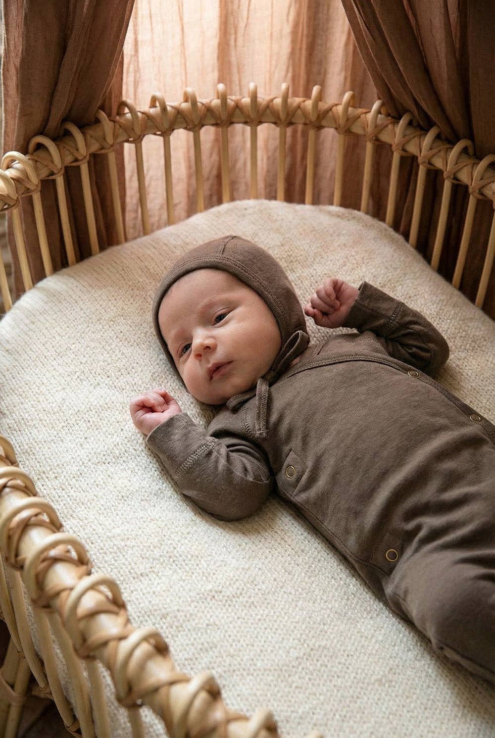 Wool Romper - Walnut