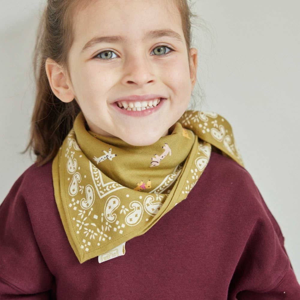 Olive Dachshund Scarf