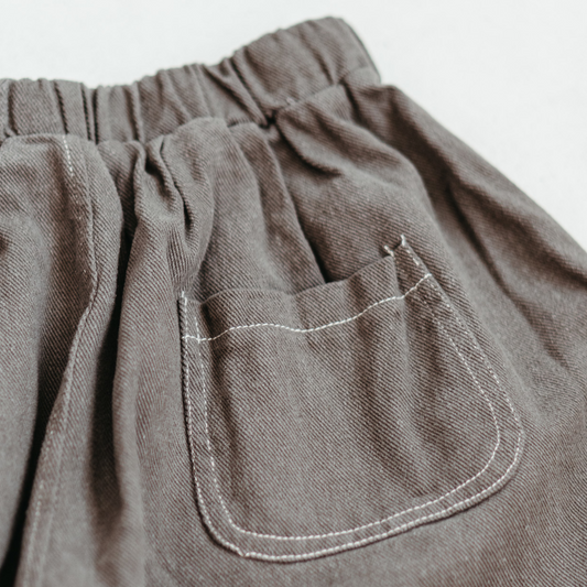 Haze Cotton Trousers - Charcoal