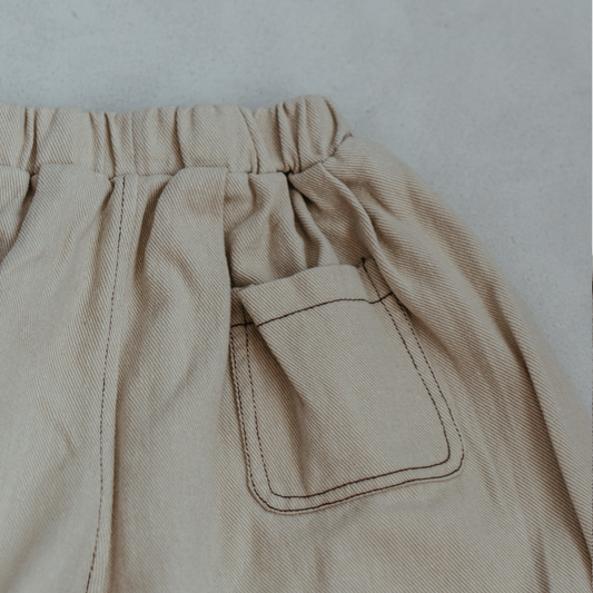 Haze Cotton Trousers - Stone