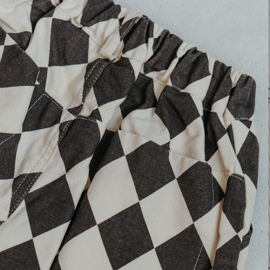 Charcoal Harlequin Trousers