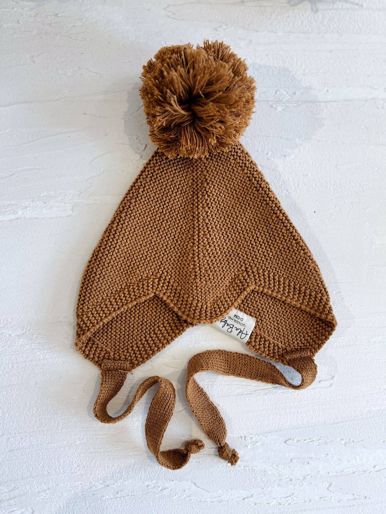 Knit PomPom Baby Hat