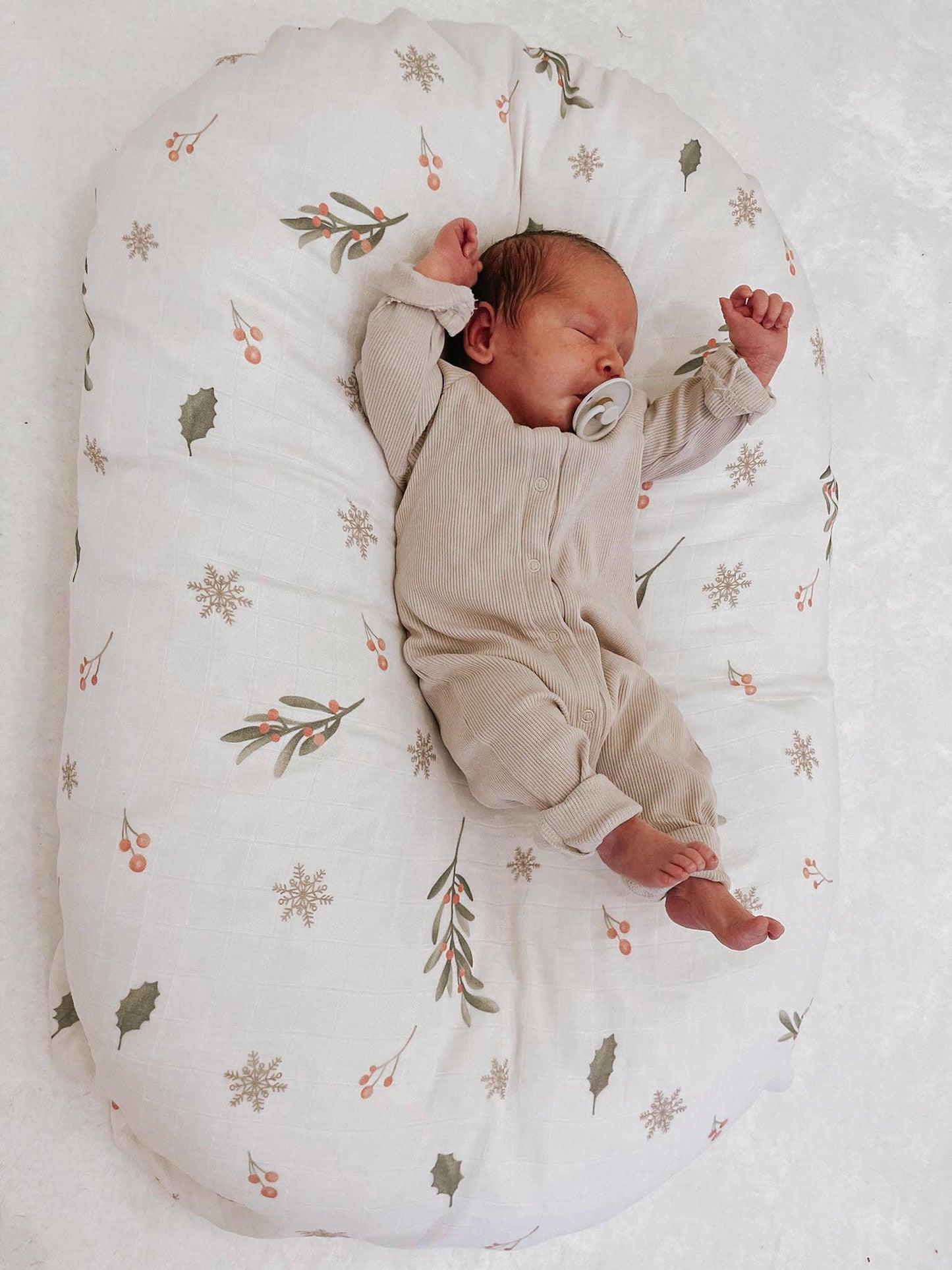 Holly Berry Muslin Swaddle