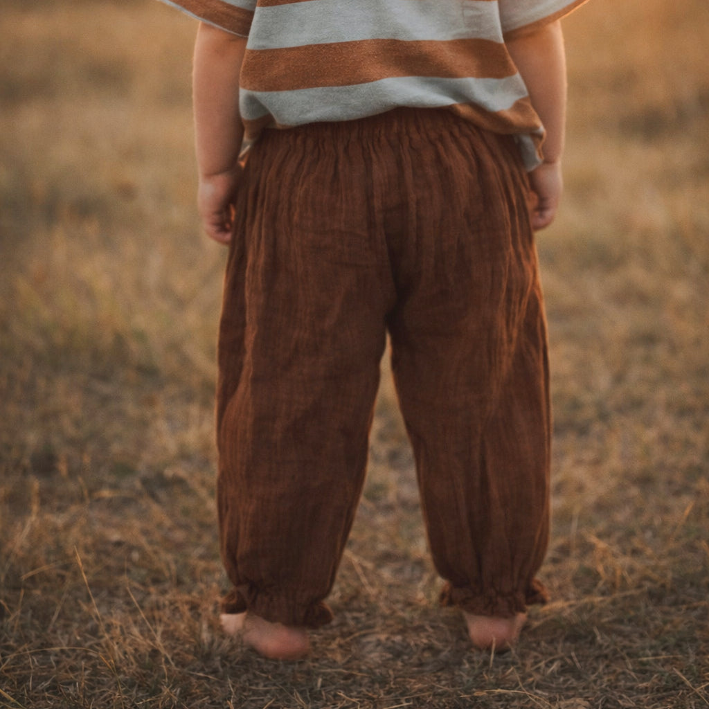 Breeze Cotton Trousers - Cocoa