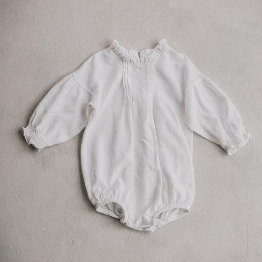 Mist Pleated Romper