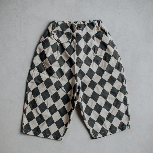 Charcoal Harlequin Trousers