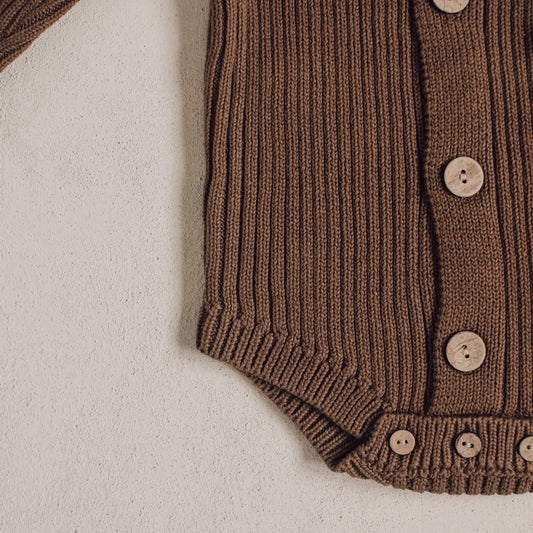 Chestnut Knit Romper