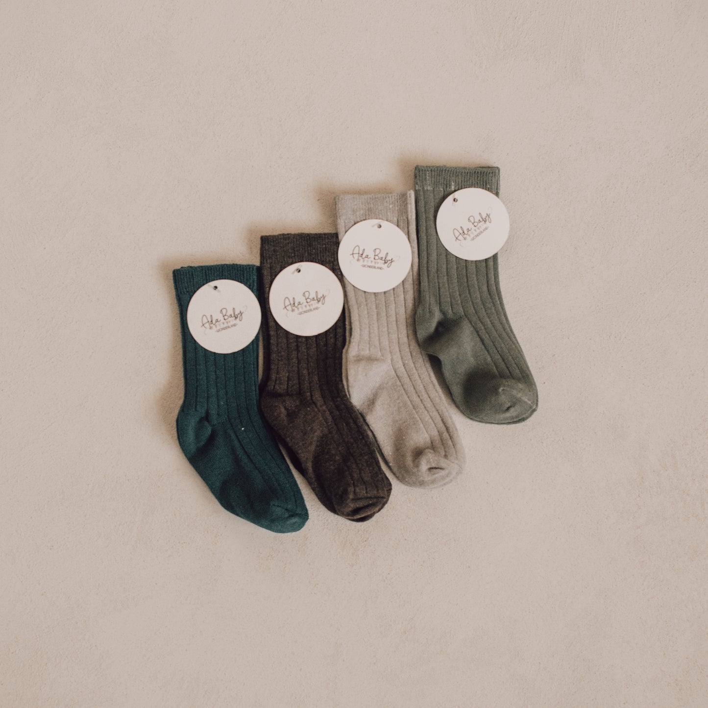 Ribbed High Knee Socks