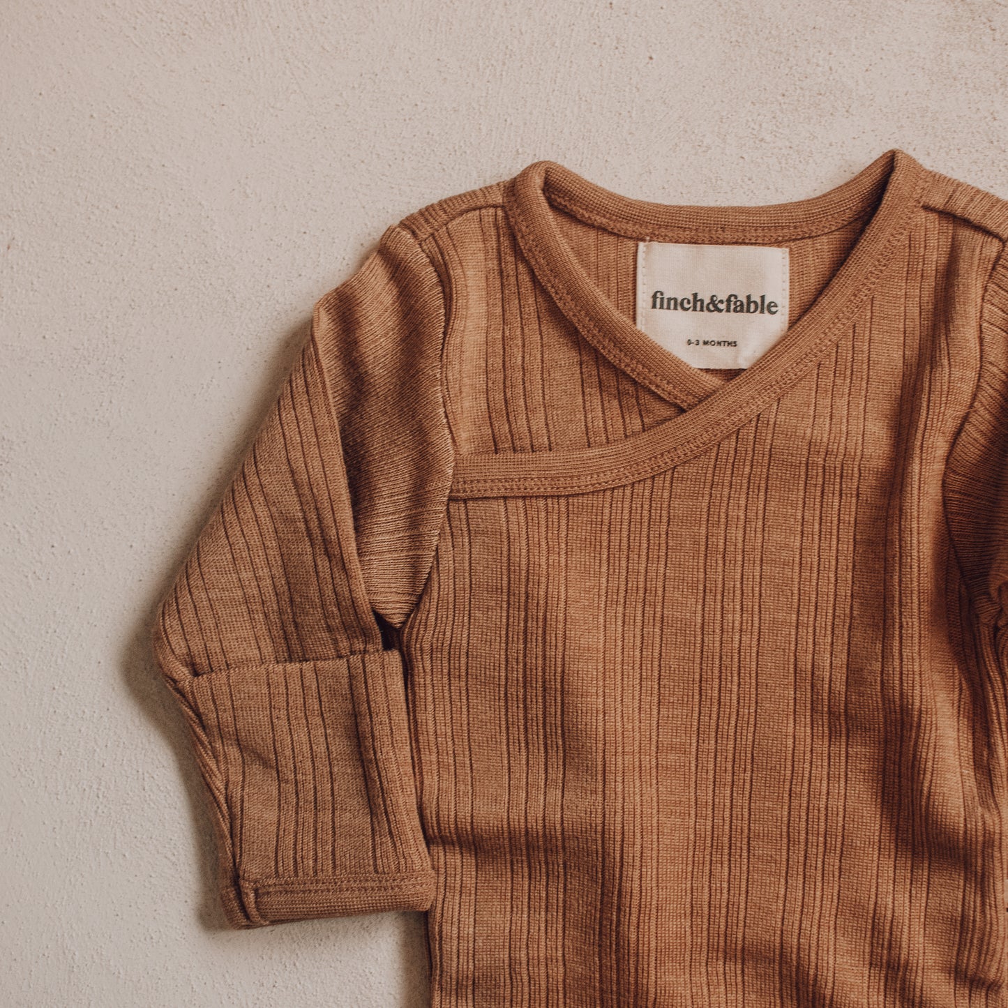 Wool Rib Bodysuit - Fawn