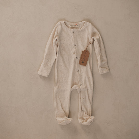 Footed Onesie - Milk Sprinkle