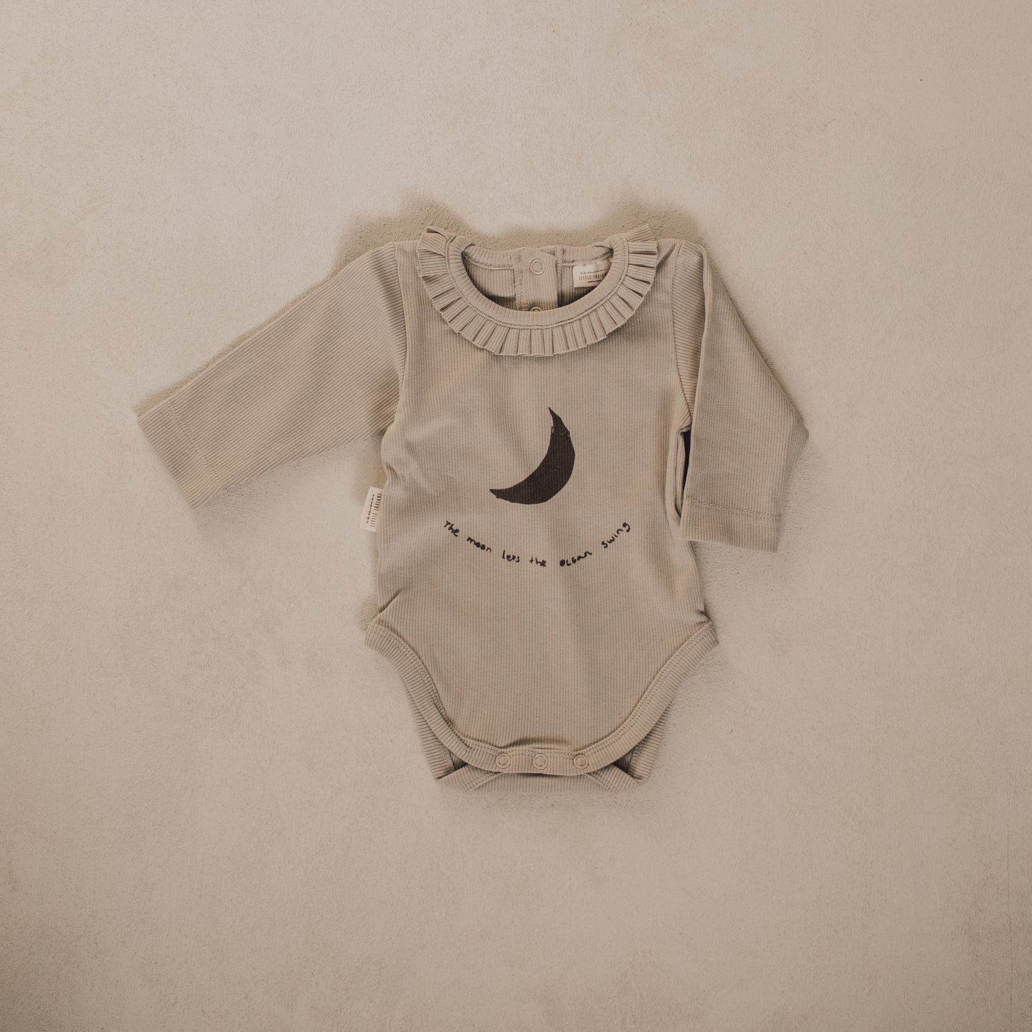 Moon Ruffle Bodysuit - Greige
