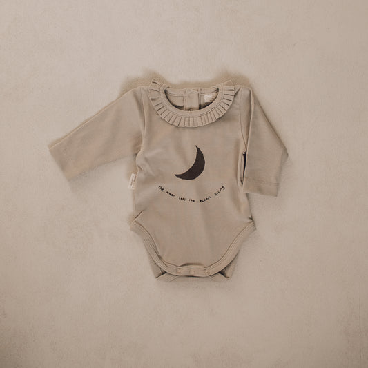 Moon Ruffle Bodysuit - Greige