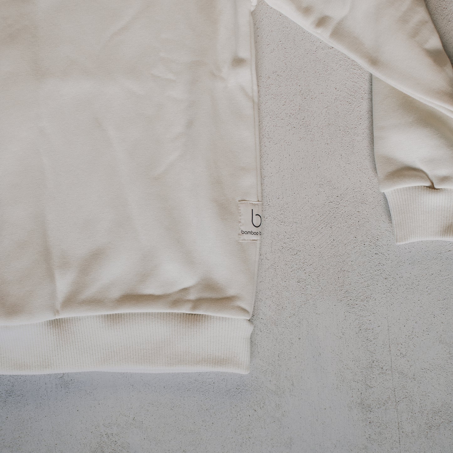 Cream Organic Oversized Sweatshirt Top & Legging Set