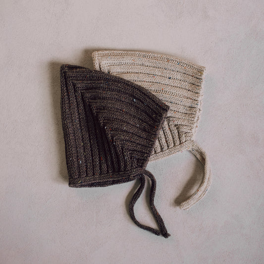 Husk Flecked Knit Bonnet