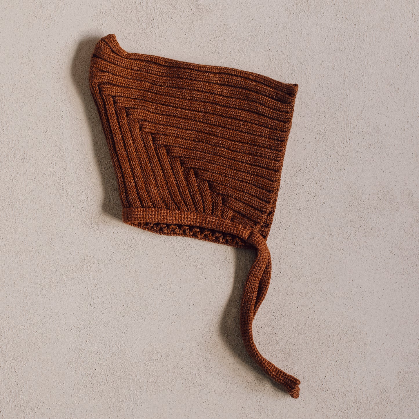 Knit Ribbed Pixie Bonnet