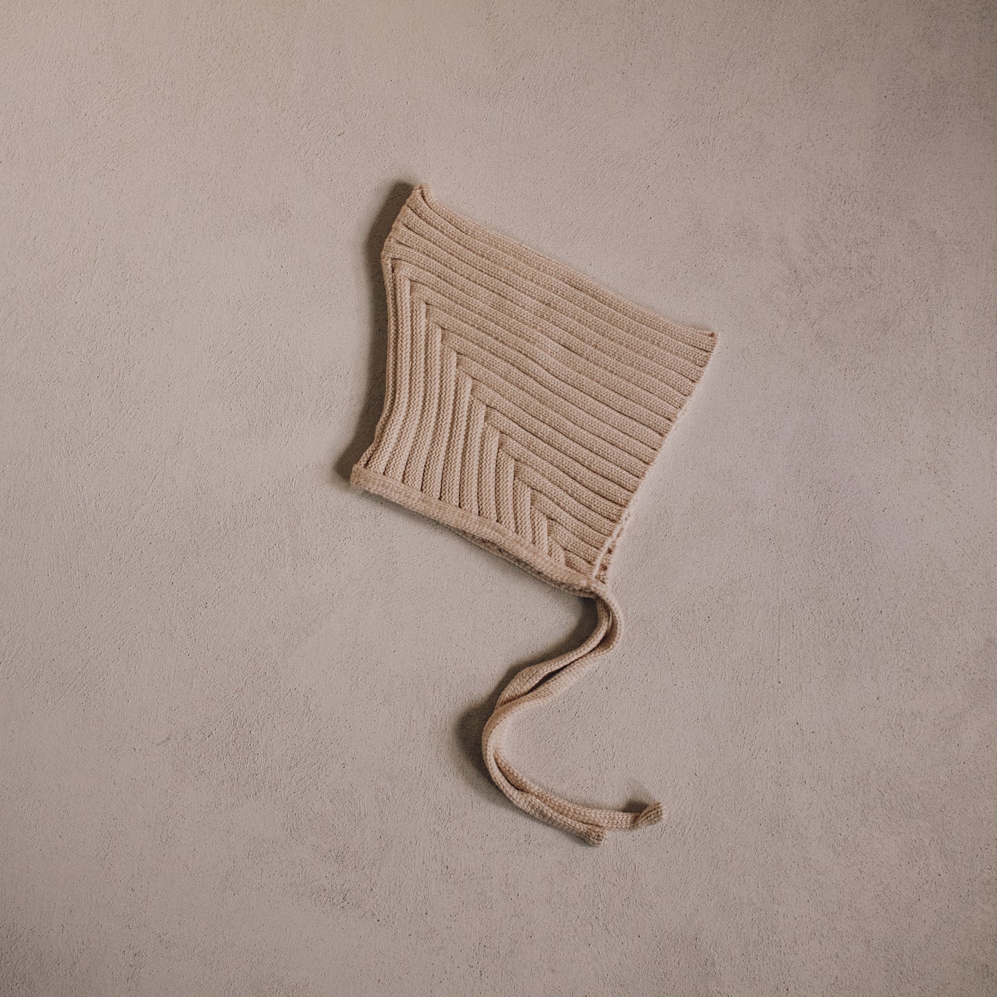 Knit Ribbed Pixie Bonnet