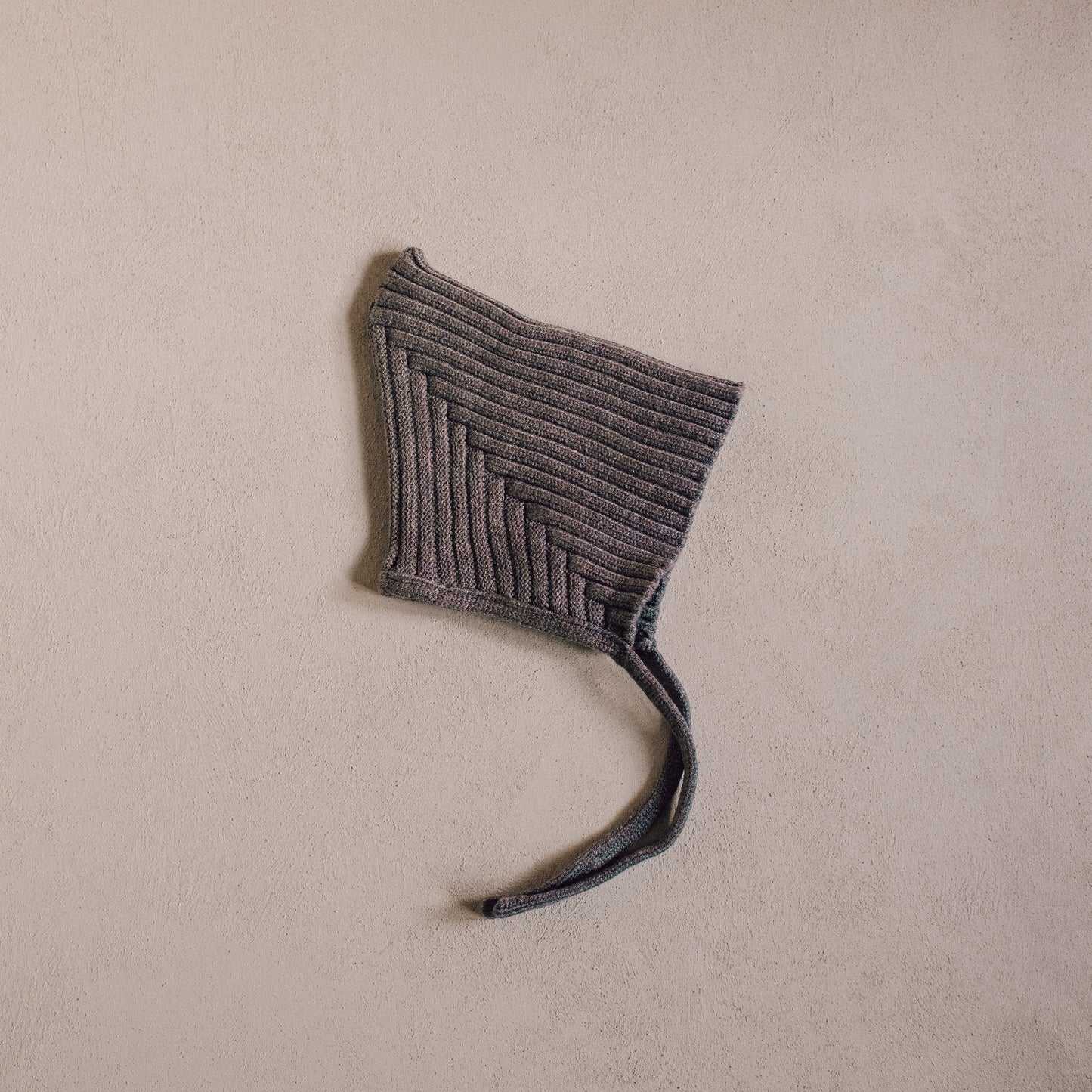 Knit Ribbed Pixie Bonnet