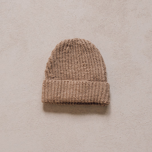 Beige Teddy Beanie