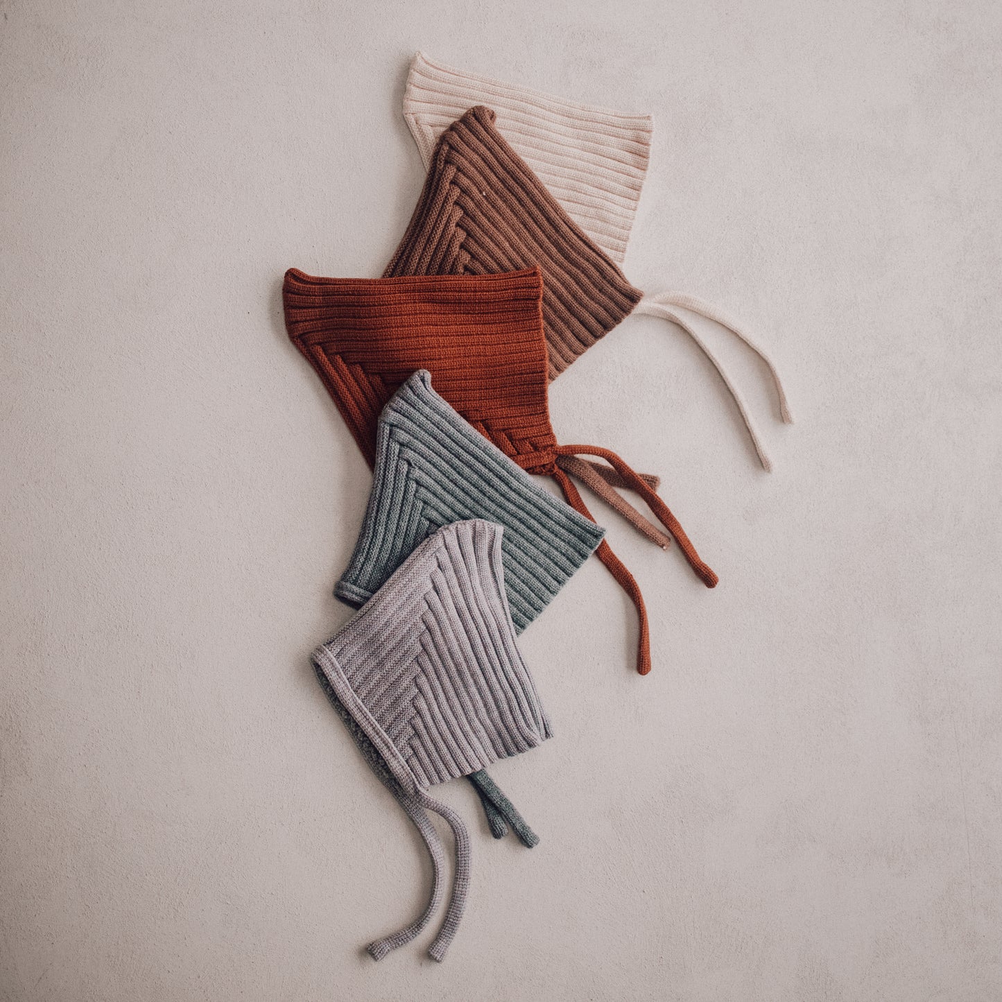 Ribbed Knit Pixie Bonnet