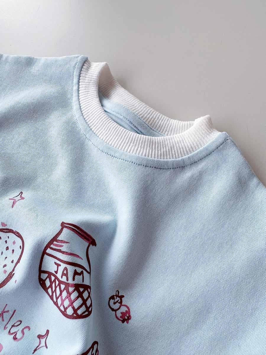 Breakfast Club Romper - Sky