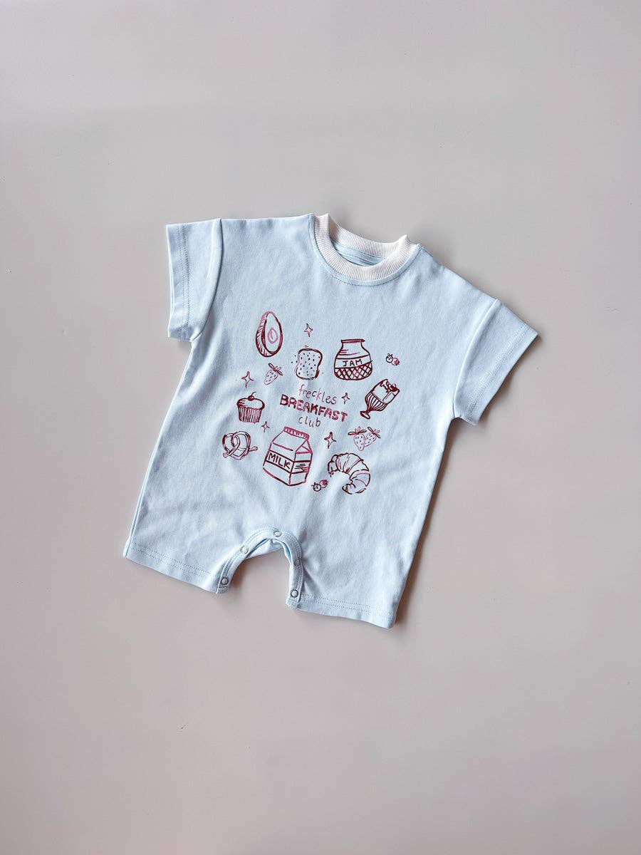Breakfast Club Romper - Sky
