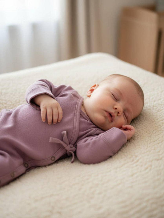 Wool Romper - Lavender Mist