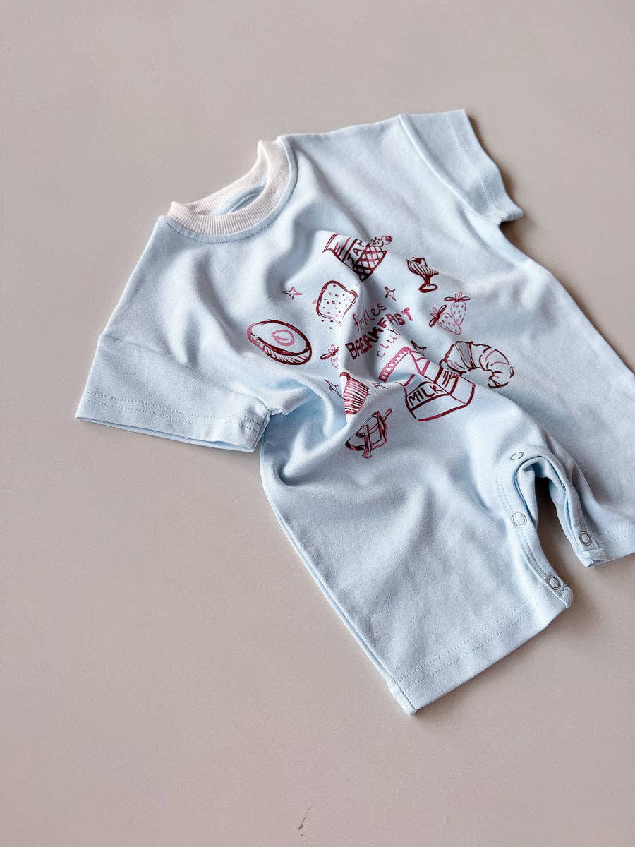 Breakfast Club Romper - Sky